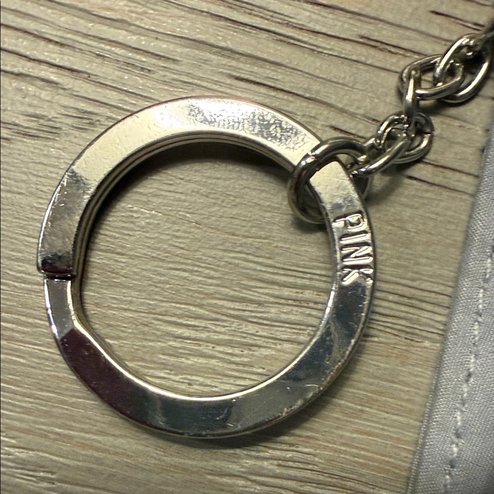 PINK Victoria's Secret Gary Keyring And Zipper Card Key Holder - Picture 3 of 10